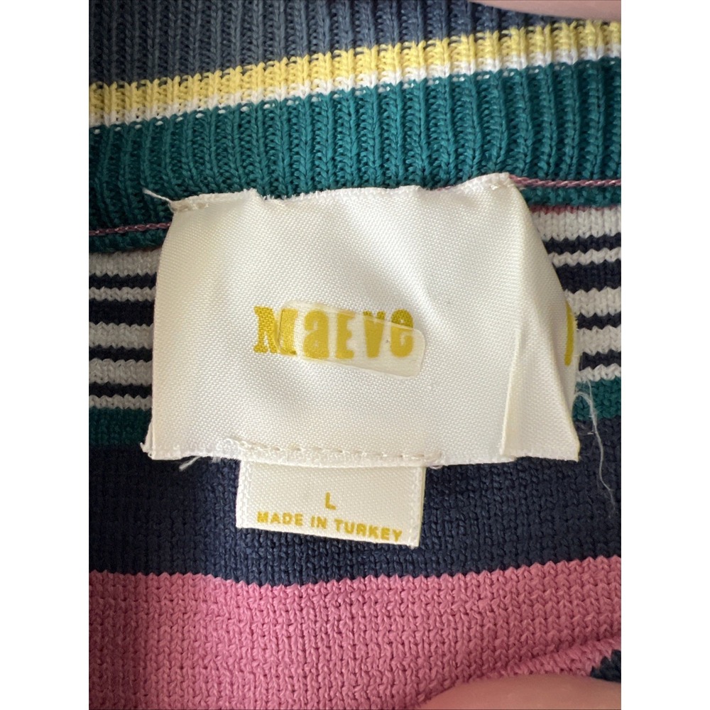 Maeve By Anthropologie Women's Lana Striped Sweater Skirt Size Large - Picture 3 of 7